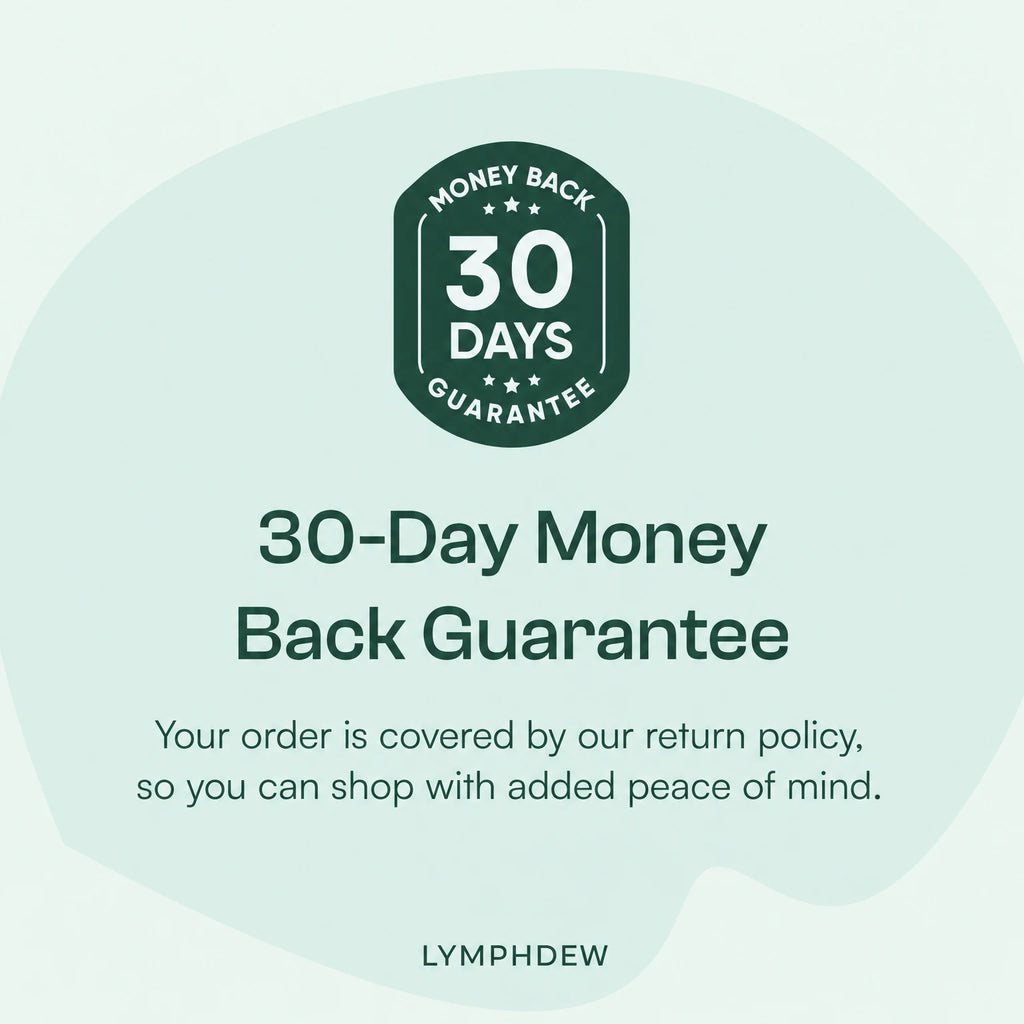LymphDew 30-day money-back guarantee