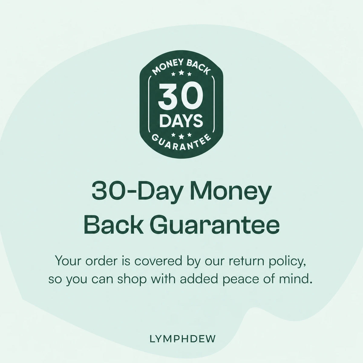 LymphDew 30-day money-back guarantee